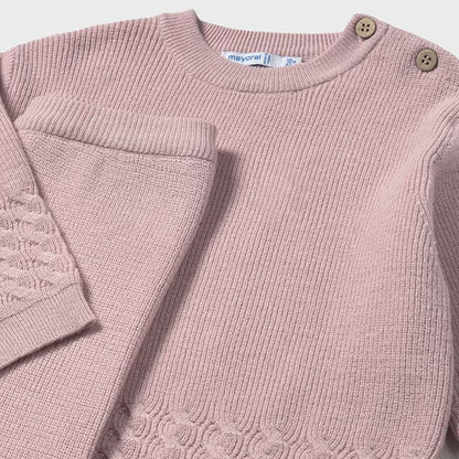 Conjunto tricot rosa - Mayoral