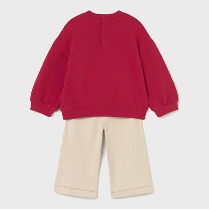 Conjunto pantalón y sudadera rojo - Mayoral