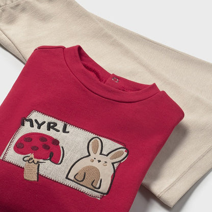 Conjunto pantalón y sudadera rojo - Mayoral