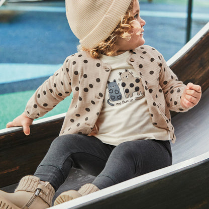 Conjunto 3 piezas lunares beige - Mayoral