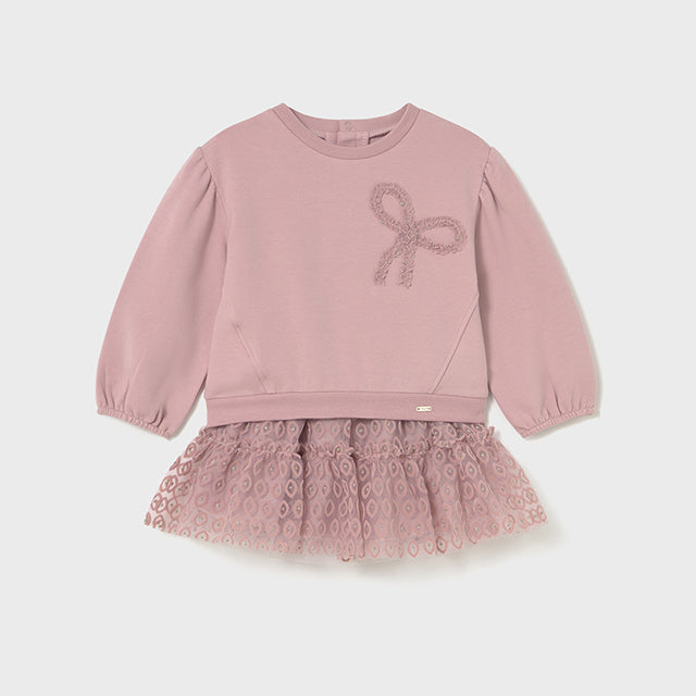 Conjunto falda tul y jersey rosa - Mayoral