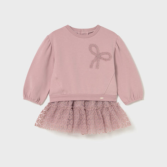 Conjunto falda tul y jersey rosa - Mayoral
