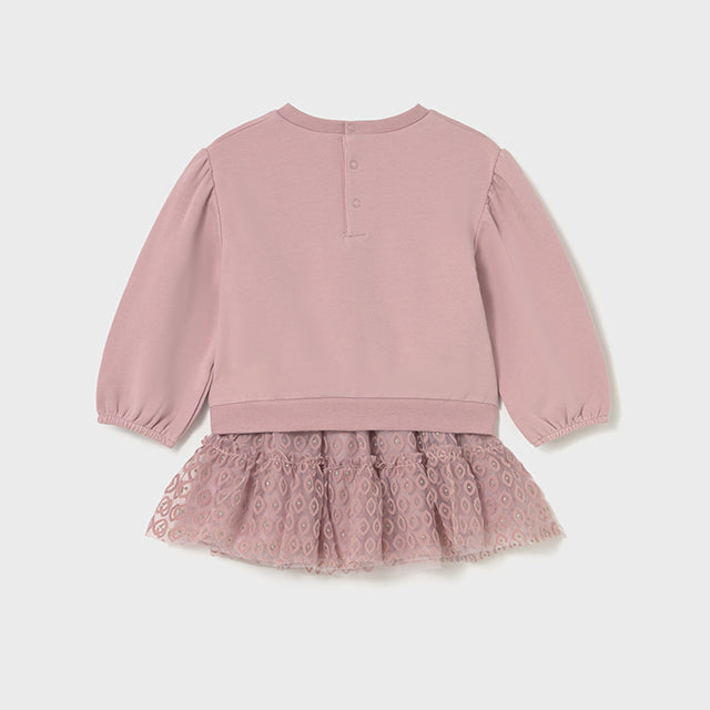 Conjunto falda tul y jersey rosa - Mayoral