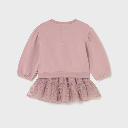 Conjunto falda tul y jersey rosa - Mayoral