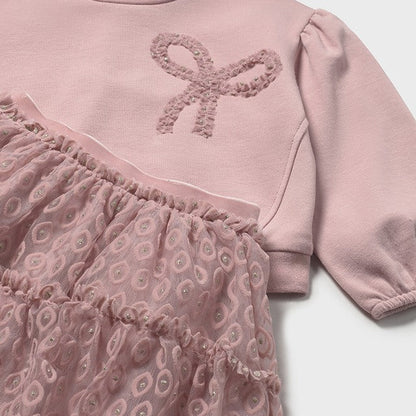 Conjunto falda tul y jersey rosa - Mayoral