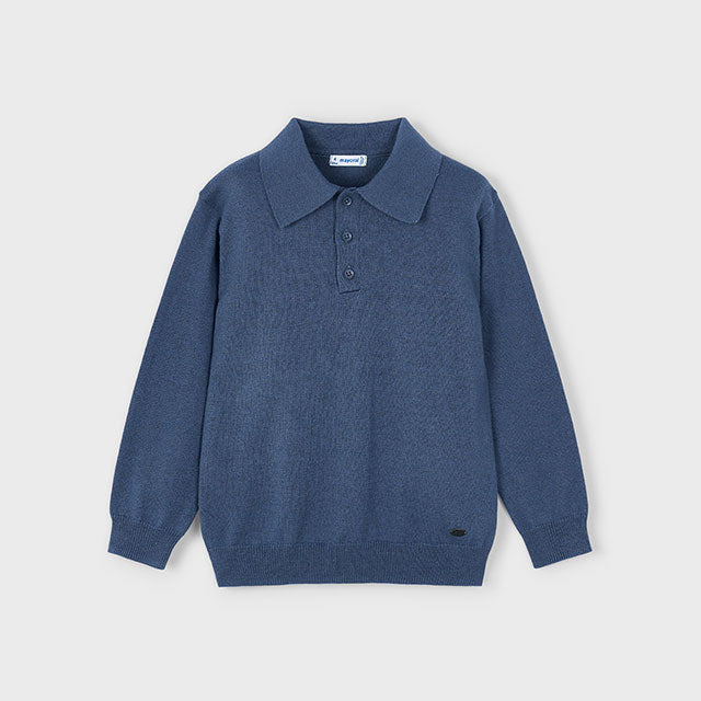 Polo tricot niño azul - Mayoral