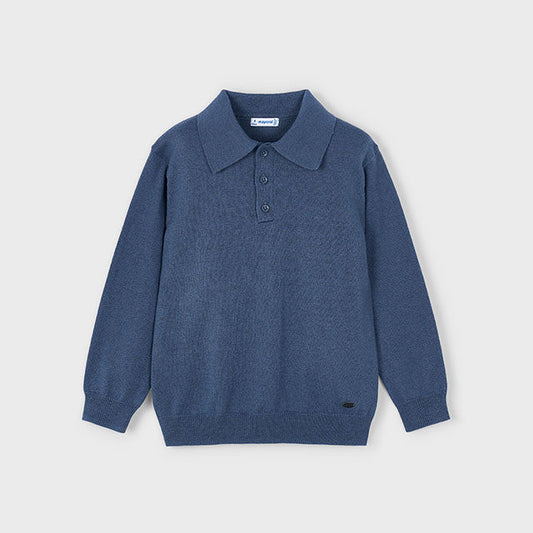 Polo tricot niño azul - Mayoral