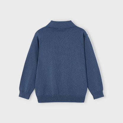 Polo tricot niño azul - Mayoral