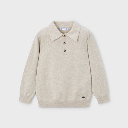 Polo tricot niño beige - Mayoral