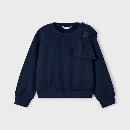 Sudadera lazo niña marino - Mayoral