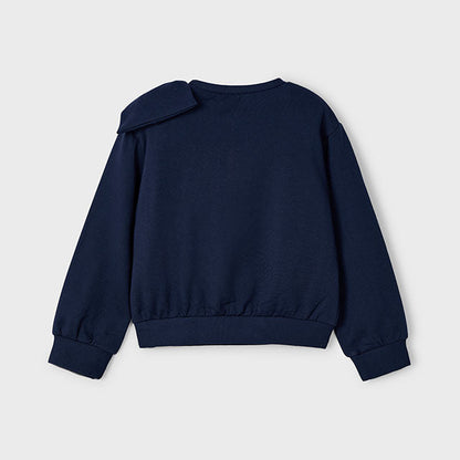 Sudadera lazo niña marino - Mayoral