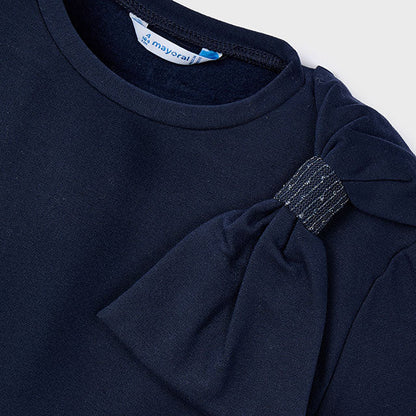Sudadera lazo niña marino - Mayoral