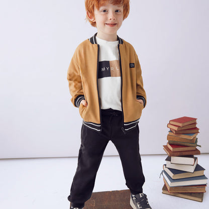 Chándal 3 piezas bomber caramelo - Mayoral