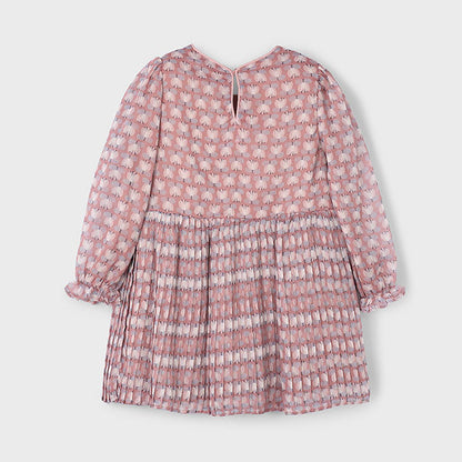 Vestido estampado tulipanes rosa - Mayoral