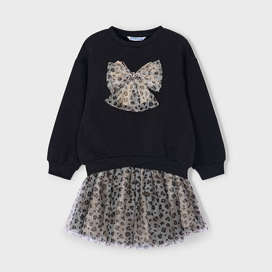 Conjunto falda tul y sudadera animal print - Mayoral