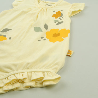 Pelele tirantes amarillo - BabyBol