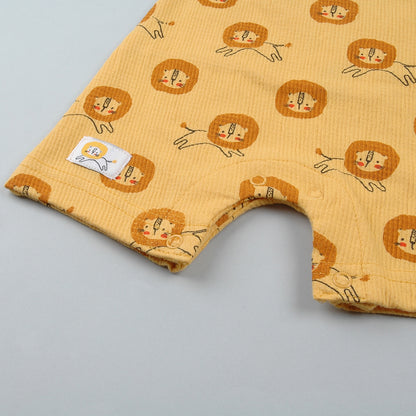 Pelele tirantes Lion amarillo BabyBol