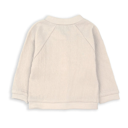 Chaqueta botón beige niño - BabyBol