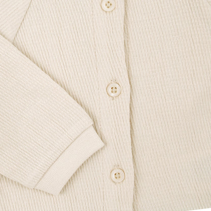 Chaqueta botón beige niño - BabyBol