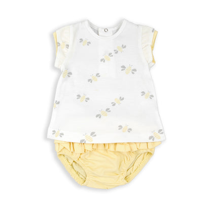Conjunto ranita y camiseta Bee - BabyBol
