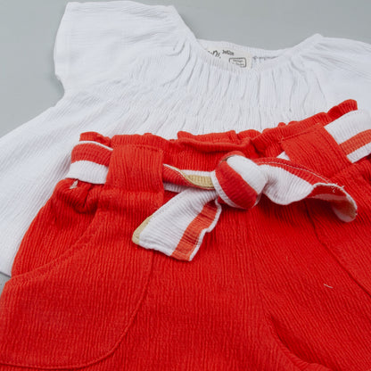 Conjunto 2 piezas y coletero coral - BabyBol