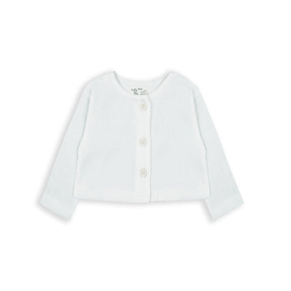 Chaqueta botón blanco niña - BabyBol