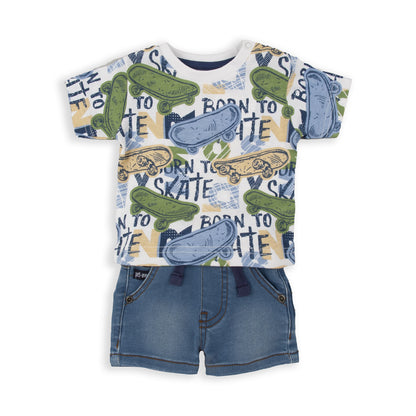 Conjunto bermuda y camiseta skate - BabyBol