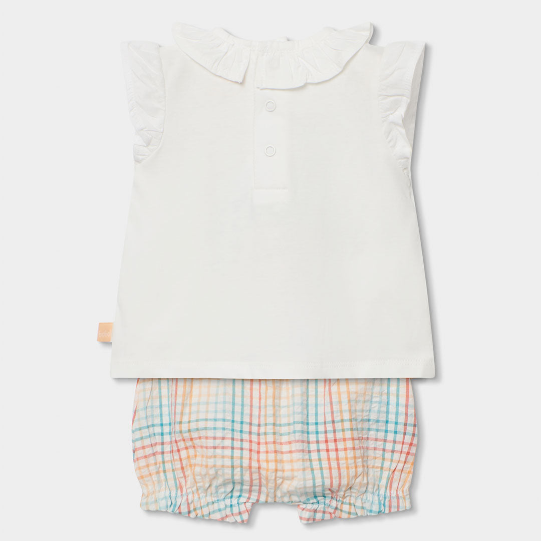 Conjunto bebé algodón blanco elefante - Boboli