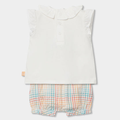 Conjunto bebé algodón blanco elefante - Boboli