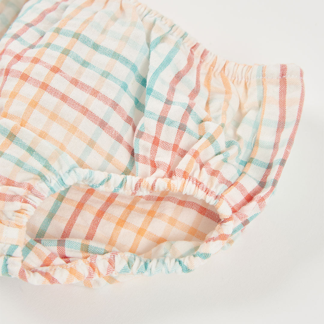 Vestido punto combinado elefante beige - Boboli