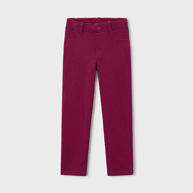 Pantalón niña felpa bolsillos Frambuesa - Mayoral