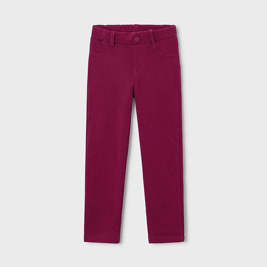 Pantalón niña felpa bolsillos Frambuesa - Mayoral