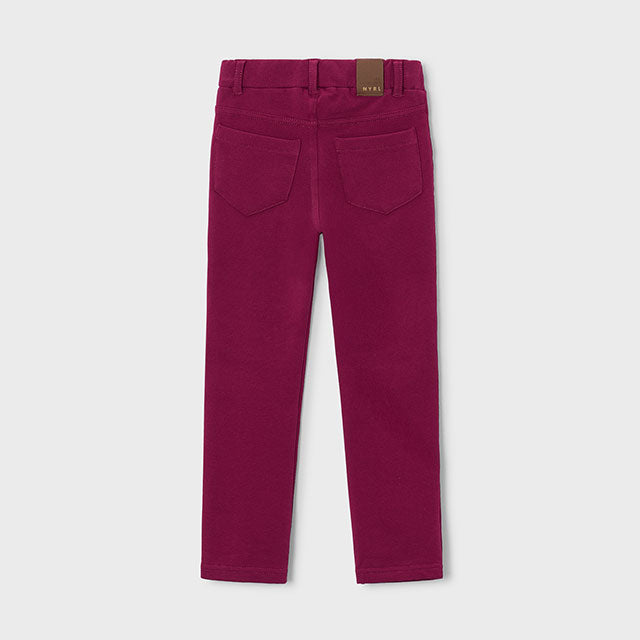 Pantalón niña felpa bolsillos Frambuesa - Mayoral