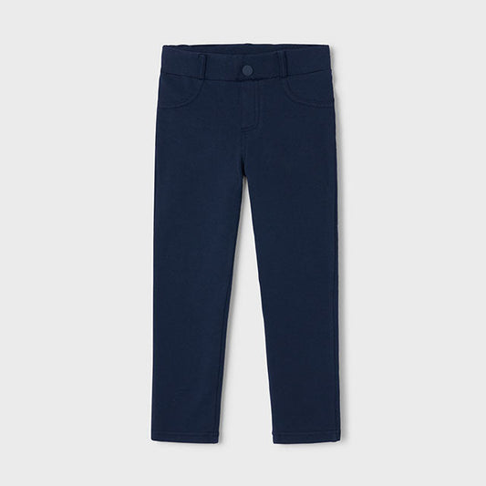 Pantalón niña felpa bolsillos Marino - Mayoral