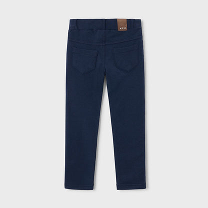 Pantalón niña felpa bolsillos Marino - Mayoral