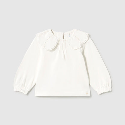 Camisa cuello bebé Crudo - Mayoral