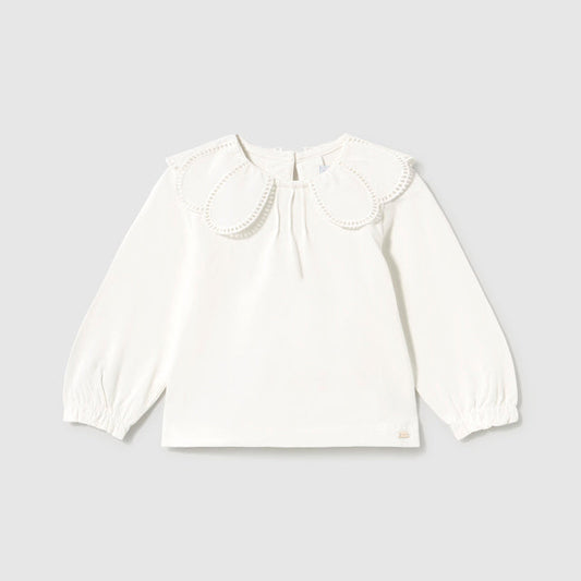 Camisa cuello bebé Crudo - Mayoral
