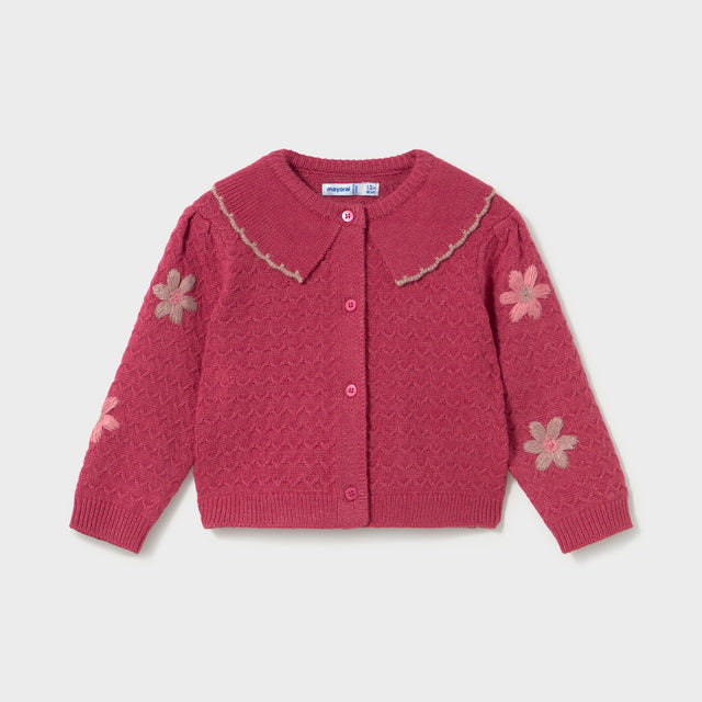 Rebeca tricot Flores Frambuesa - Mayoral