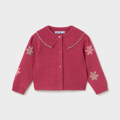 Rebeca tricot Flores Frambuesa - Mayoral