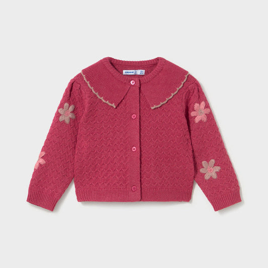 Rebeca tricot Flores Frambuesa - Mayoral