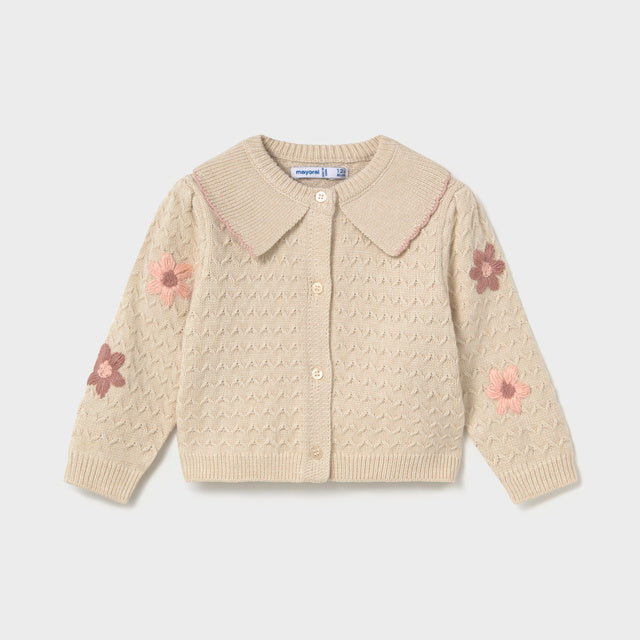 Rebeca tricot Flores Crudo - Mayoral