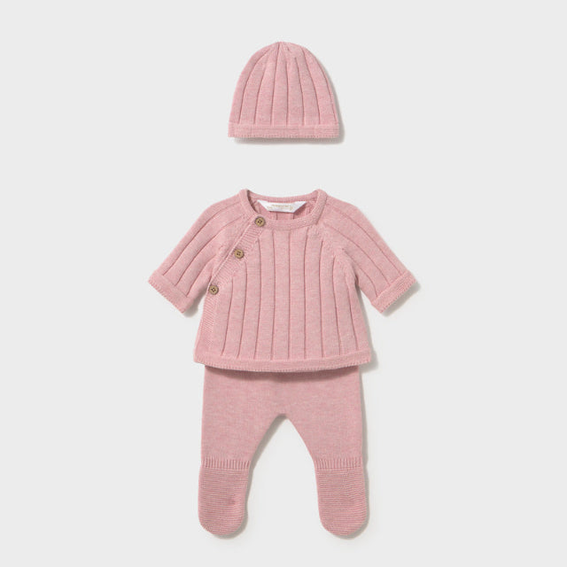 Conjunto 3 piezas Polaina Rosa Vigoré - Mayoral