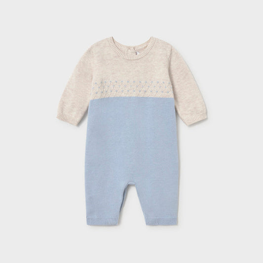 Pelele Tricot Azul Cielo - Mayoral