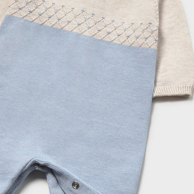 Pelele Tricot Azul Cielo - Mayoral