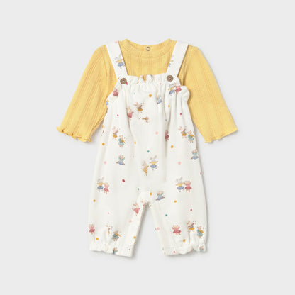 Conjunto peto estampado Conejito Camomila - Mayoral