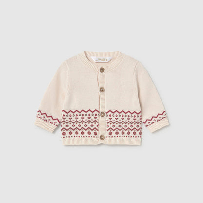 Conjunto 3 piezas Peto Tricot Ciruela - Mayoral