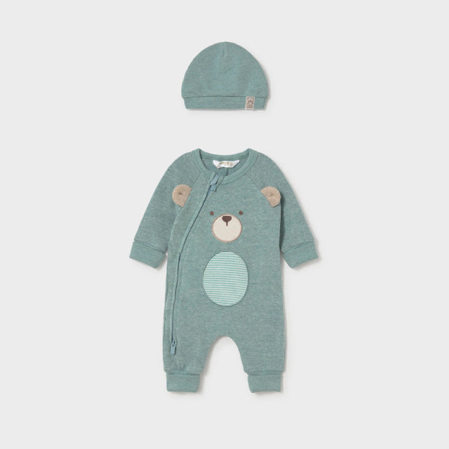Pelele y gorro Oso Mineral - Mayoral