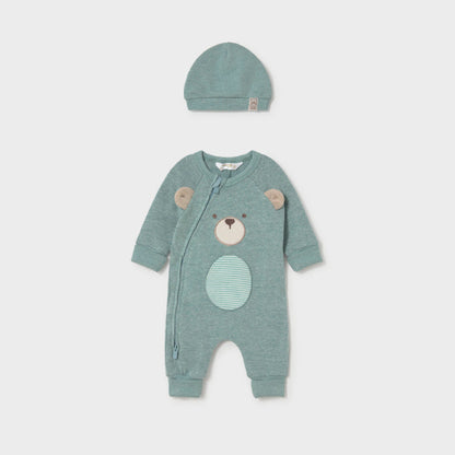 Pelele y gorro Oso Mineral - Mayoral