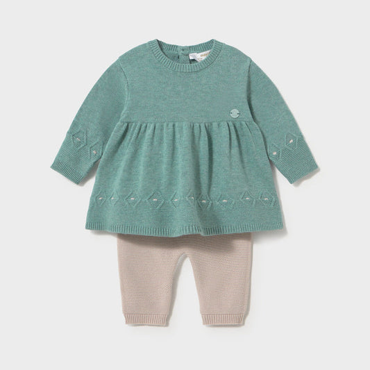 Conjunto leggings y vestido tricot Mineral - Mayoral