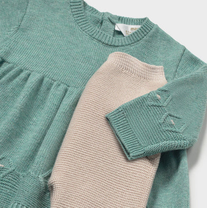 Conjunto leggings y vestido tricot Mineral - Mayoral